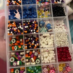 Colorful Bead Assortment for Crafting